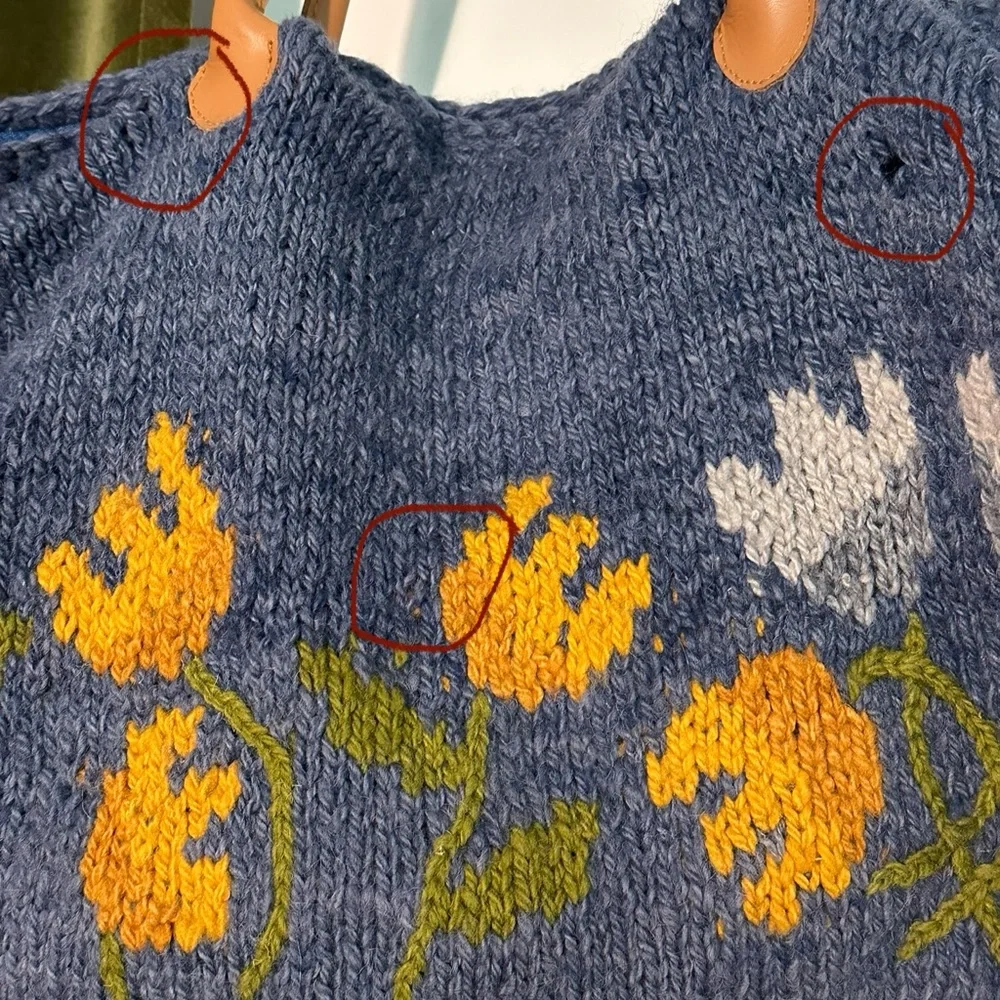 Amano Handmade Wool Tulip Bag - Picture 4 of 5